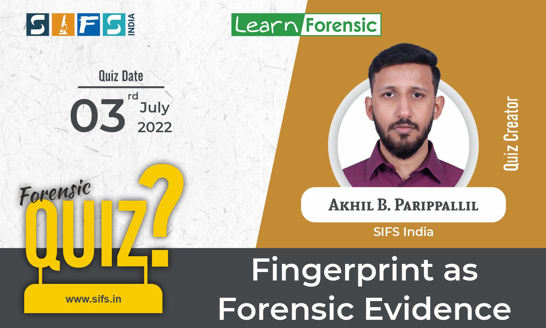 Fingerprint as Forensic Evidence