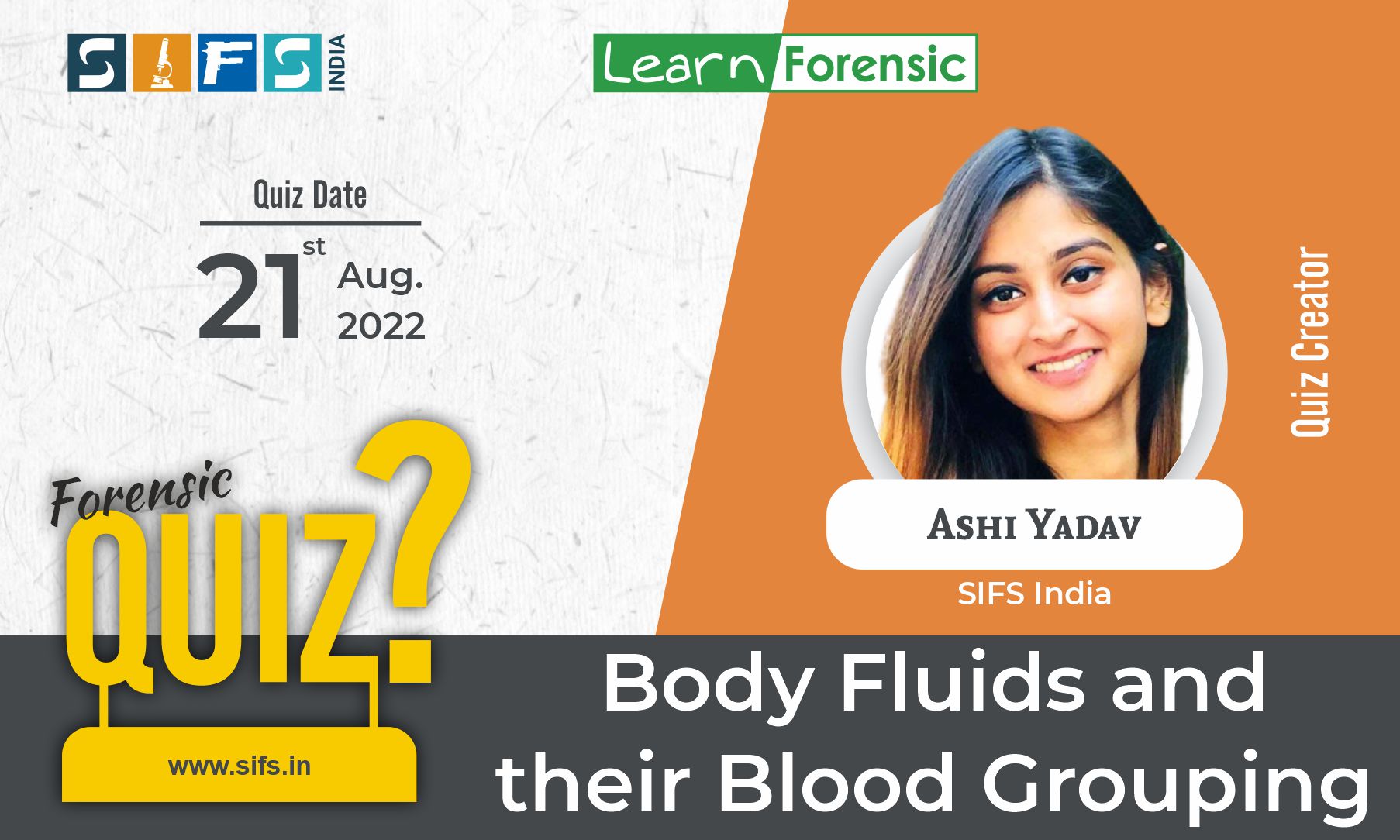 Body Fluids and Blood Grouping