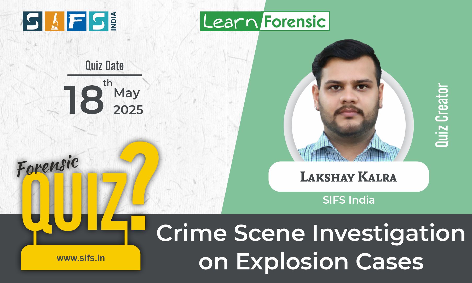 Crime Scene Investigation on Explosion Cases