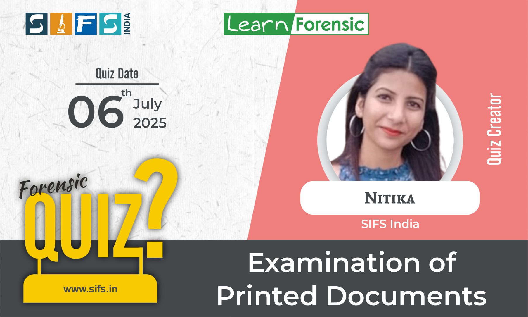 Examination of Printed Documents